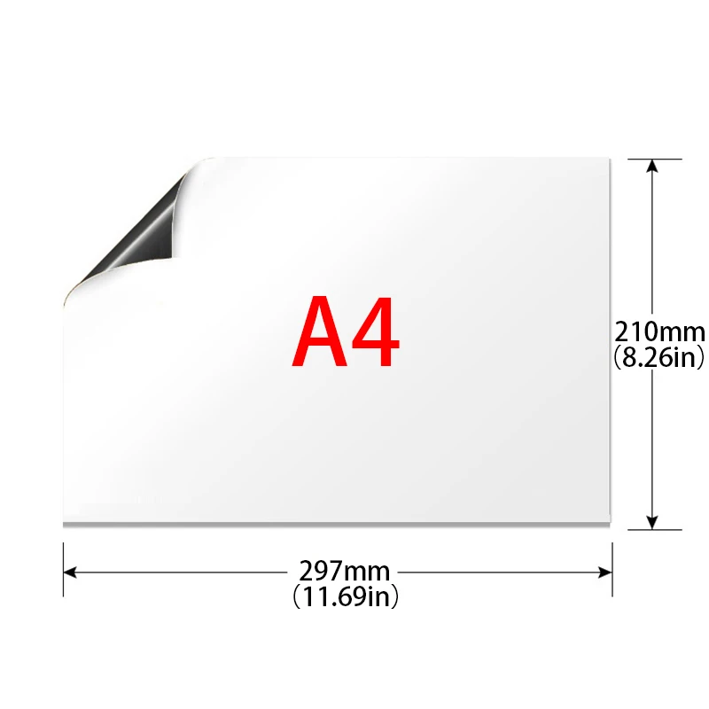 A3 A4 A5 Гибкая магнитная доска для холодильника виниловая сухая салфетка белая доска маркер записывать сообщение доска напоминание блокнот с ручкой - Цвет: A4-With Pen