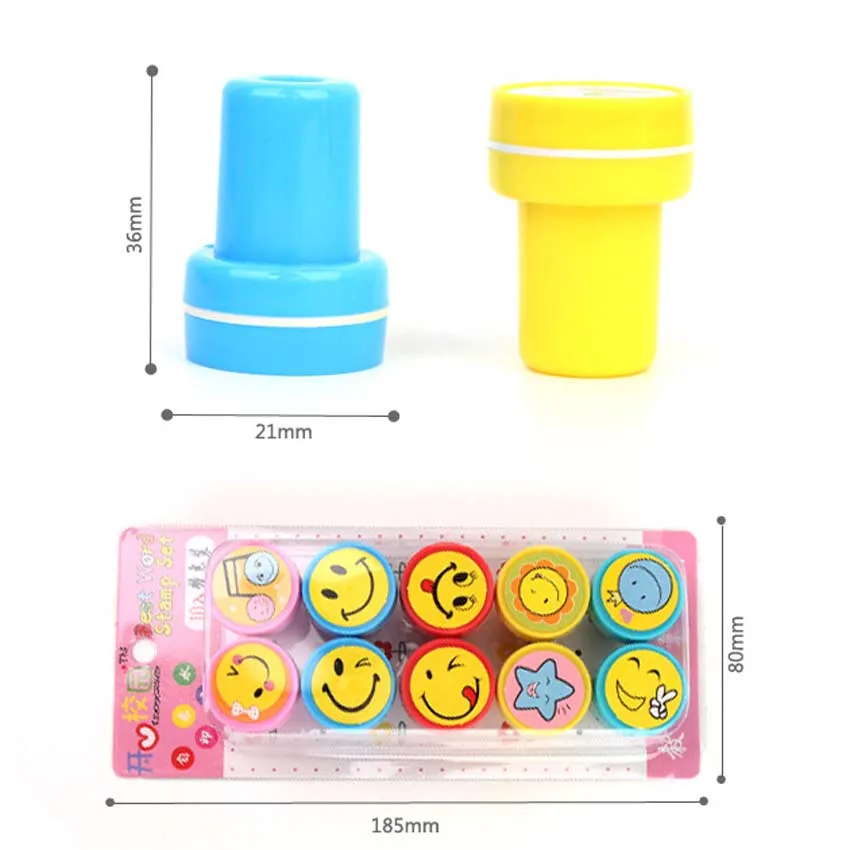 10 шт./лот набор резиновых штампов для скрапбукинга детей|stamp set|rubber stamp setstamp smile |