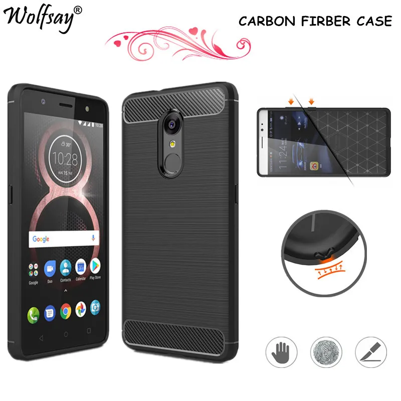 Wolfsay чехол для телефона Lenovo K8 силиконовый Fundas Vibe 5 2 &quot Shell | Мобильные телефоны и