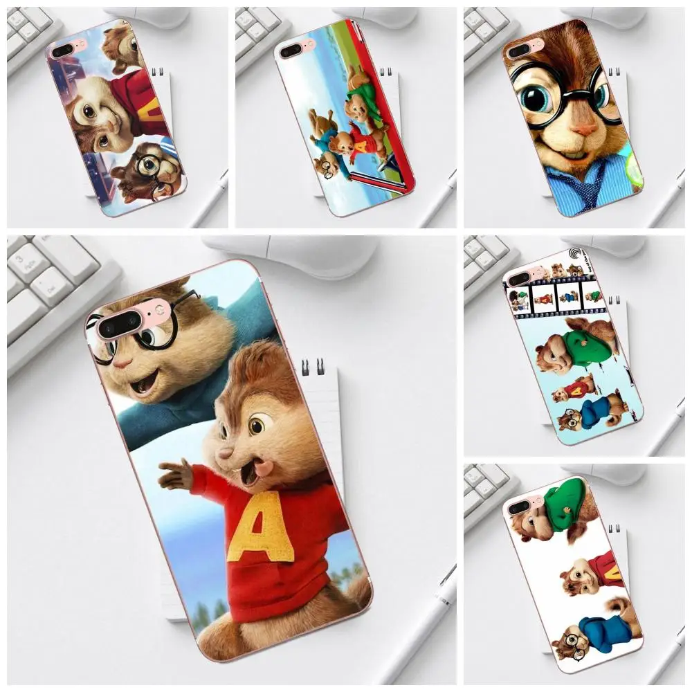 Qdowpz TPU модная мышь Alvin и Chipmunks для Galaxy Alpha Core Prime Note 4 5 8 S3 S4 S5 S6 S7 S8 S9 mini edge Plus |