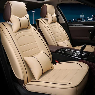 Универсальные чехлы для сидений автомобиля mazda 6 gh CX-5 CX-7 CX-9 2 3 bk 6 gg 323 626 demio авто аксессуары защитный чехол для сиденья машины - Название цвета: black brown pillow