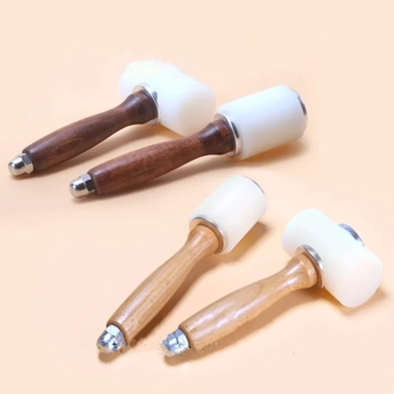 

Nylon Leather hammer Cowhide carving craft stamping with Wooden Handle