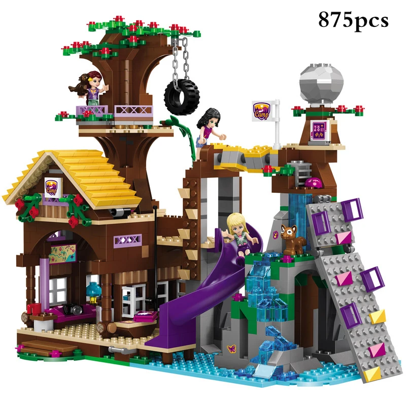 

Friends Adventure Camp Tree House Elves Skyra's Mysterious Sky Castle Building Blocks Compatible Legoings DIY Bricks Toys Child