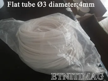 

White PVC Flat tube diameter 4mm For Electronic Lettering Machine mk2500,mk2600,mk2100,mk1100,lm-380a,lm-390a,s700e,s710e,lm-400