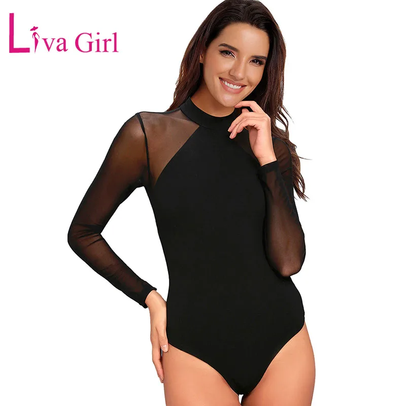 navy long sleeve bodysuit