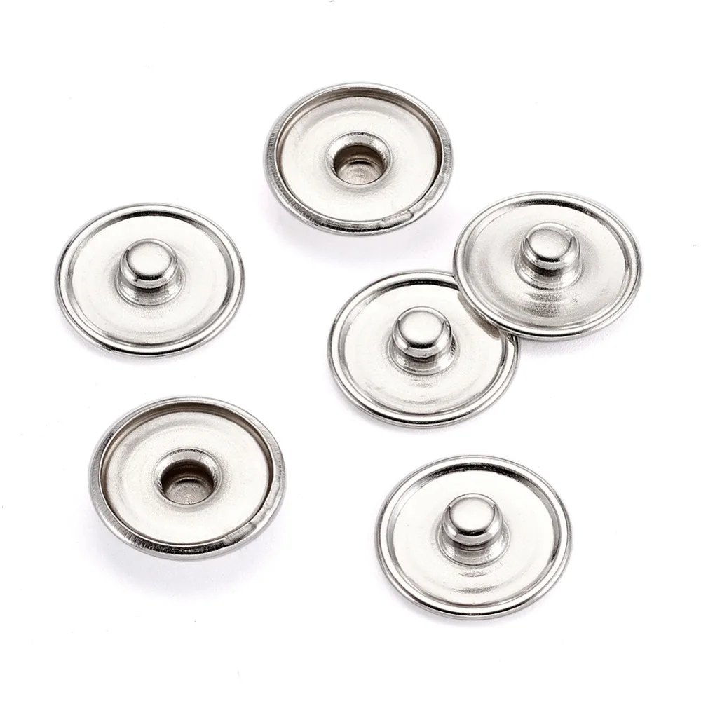 Brass Snap Buttons, Lead Free & Nickel Free & Cadmium Free, Flat Round