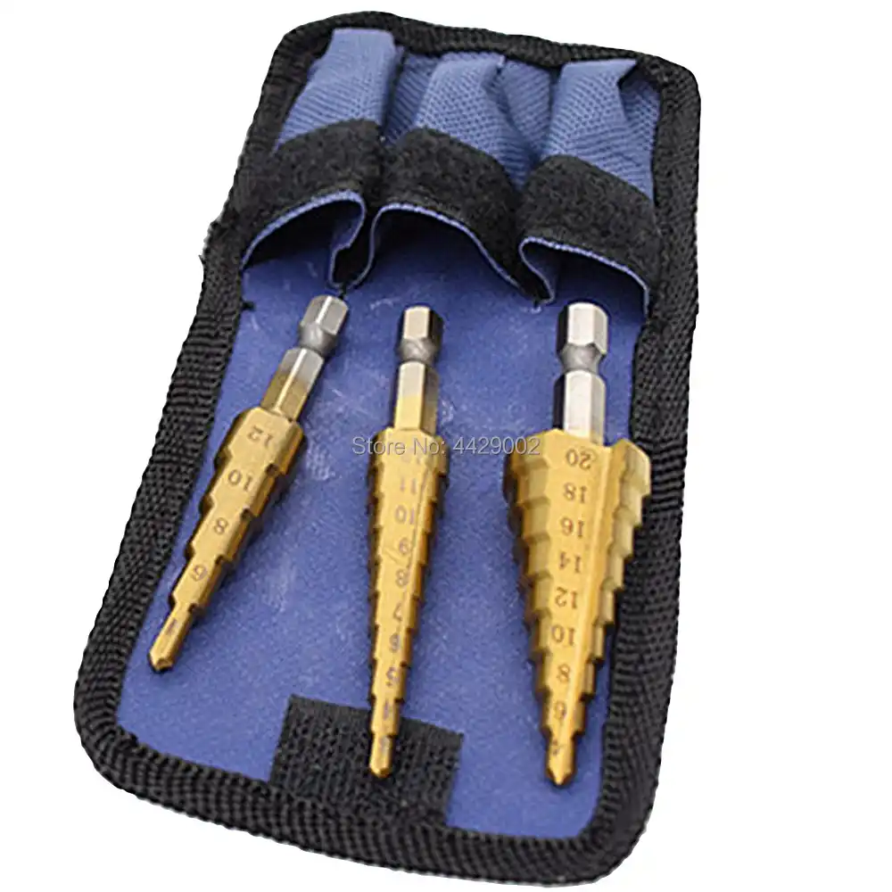 HSS Cone Step Drill Bit Titanium Coated High Speed Steel Hole Cutter Power Tools
