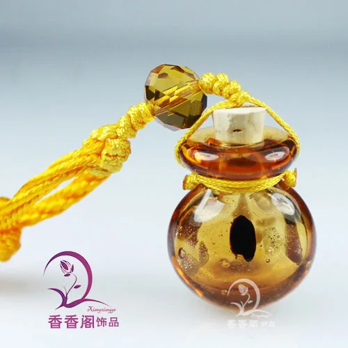 2 шт духи из муранского стекла мяч ожерелья(со шнуром), флаконы для эфирных масел, Аромат кулон