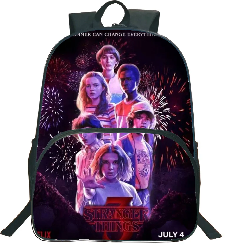 

Beautiful Stranger Things 3 Men Women Travel Backpack Student Boys Girls Rucksack Fashion Colourful Pattern School Bag for Teens