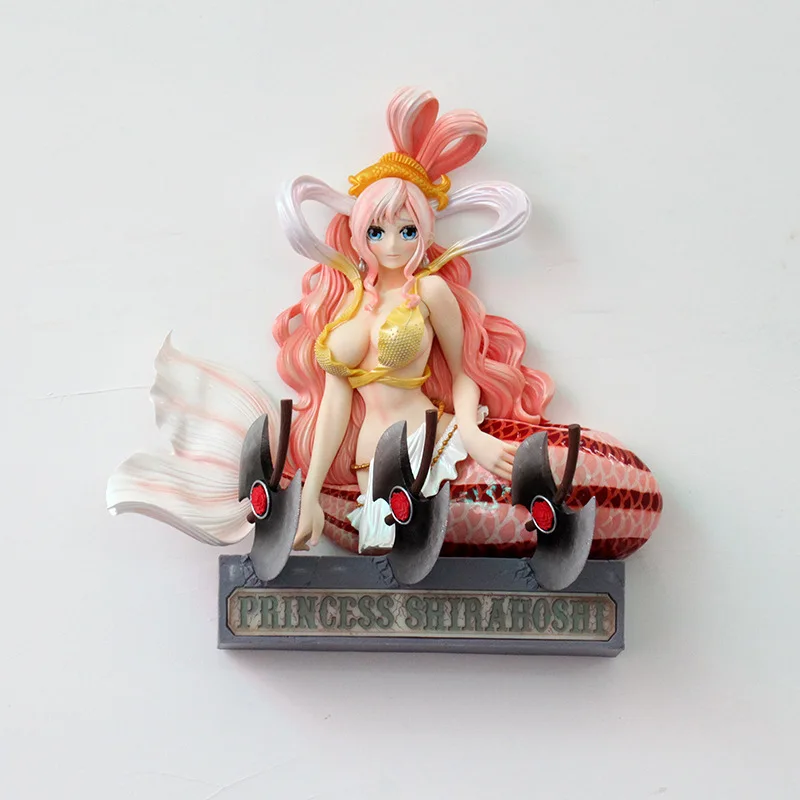 ФОТО One Piece Princess Shirahoshi Figure Mermaid Poseidon Neptune Luffy Hanging Figure Decoration 28CM PVC Action Figure Doll Toys