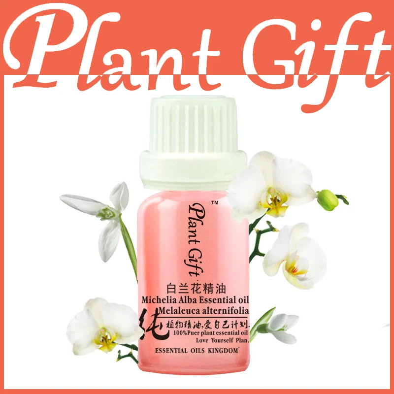 

Essential Oils Kingdom 100% Pure Plant White Orchid Oil 10ml China Michelia Alba Flower Oil Prynne Balance Sebum Secretion