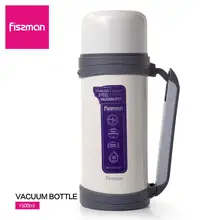 FISSMAN 1500 мл Вакуумная бутылка с двойными стенками из нержавеющей стали для улицы термос портативная Изолированная чашка