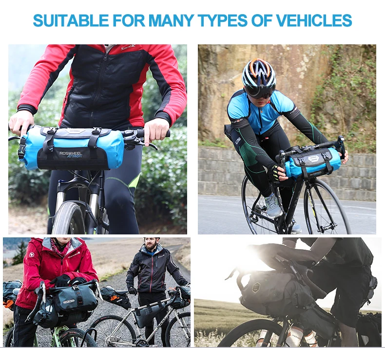 ROSWHEEL 7L полностью водонепроницаемая велосипедная сумка, сумка на руль велосипеда, Mtb велосипедные сумки, аксессуары для велосипеда, товары для велоспорта