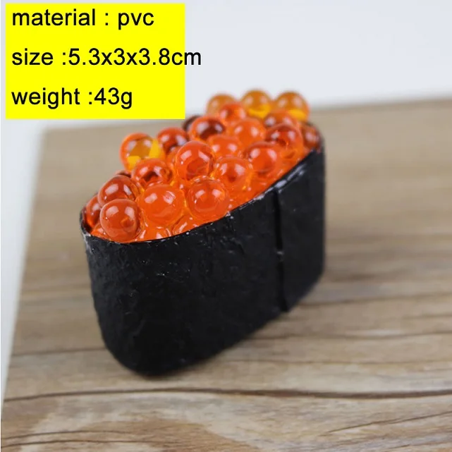Имитация суши модель еда игрушка Японская еда украшения для съемки декоративные реквизит лосось креветка кухня искусственная еда 1 шт - Цвет: C