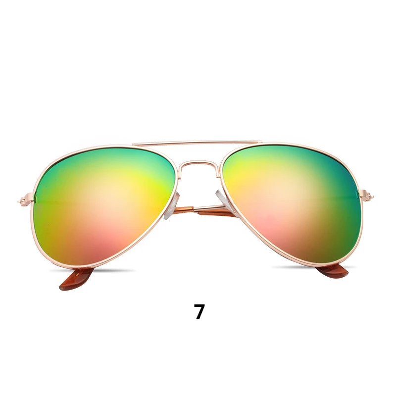 Новое поступление модный бренд для мальчиков и девочек солнцезащитные очки не выцветают металлический каркас UV400 антибликовое солнцезащитные очки оптом 3026