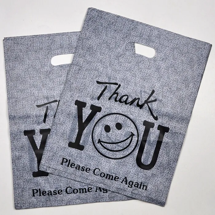 

500pcs/lot 15x20cm Hot Plastic Gift Bag small Boutique Jewelry Gift Packaging Bag Plastic clothing Shopping Bags With Handle