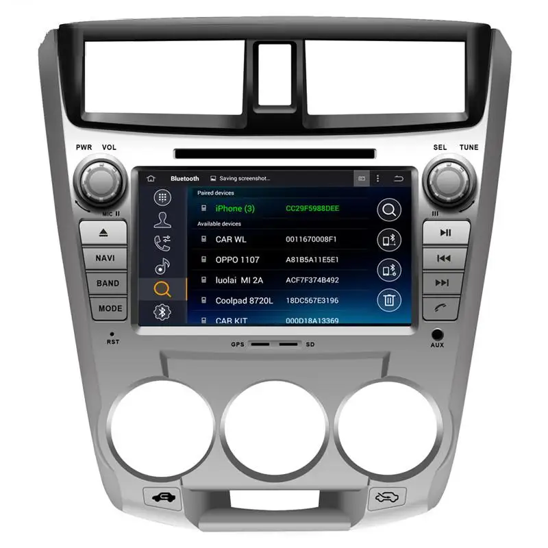 " in-Dash автомобильный dvd-плеер на основе Android с gps 3g/wifi/BT TV, аудио Радио стерео, автомобильный ПК/Мультимедийная Главная панель для HONDA CITY 1.5L 2008