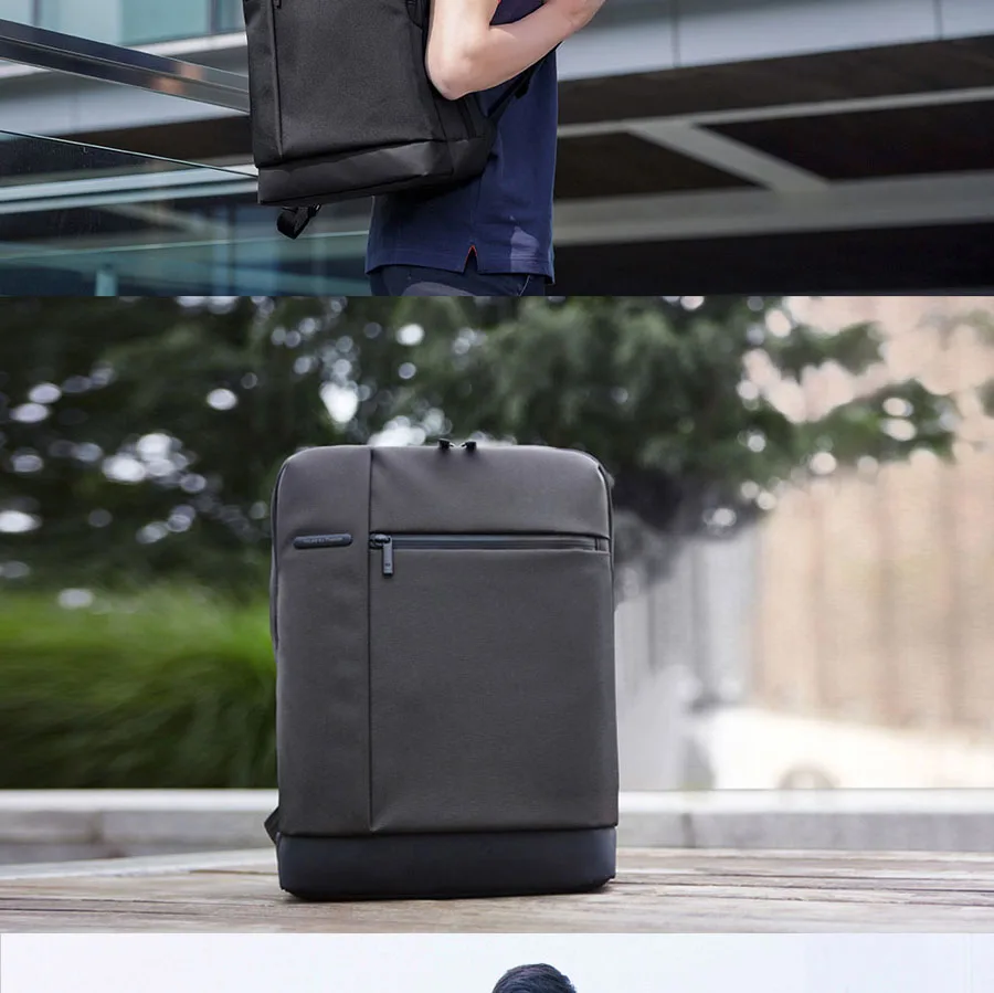 Xiaomi черный рюкзак классический бизнес рюкзаки 17L ёмкость студентов сумка для ноутбука для мужчин женщин сумки