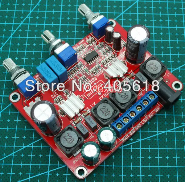 Canal + 50 Montado Amplificador Hi-fi Amp Board 2.1 w Subwoofer 25wx2 Tpa3123 4 High Quality subwoofer amp