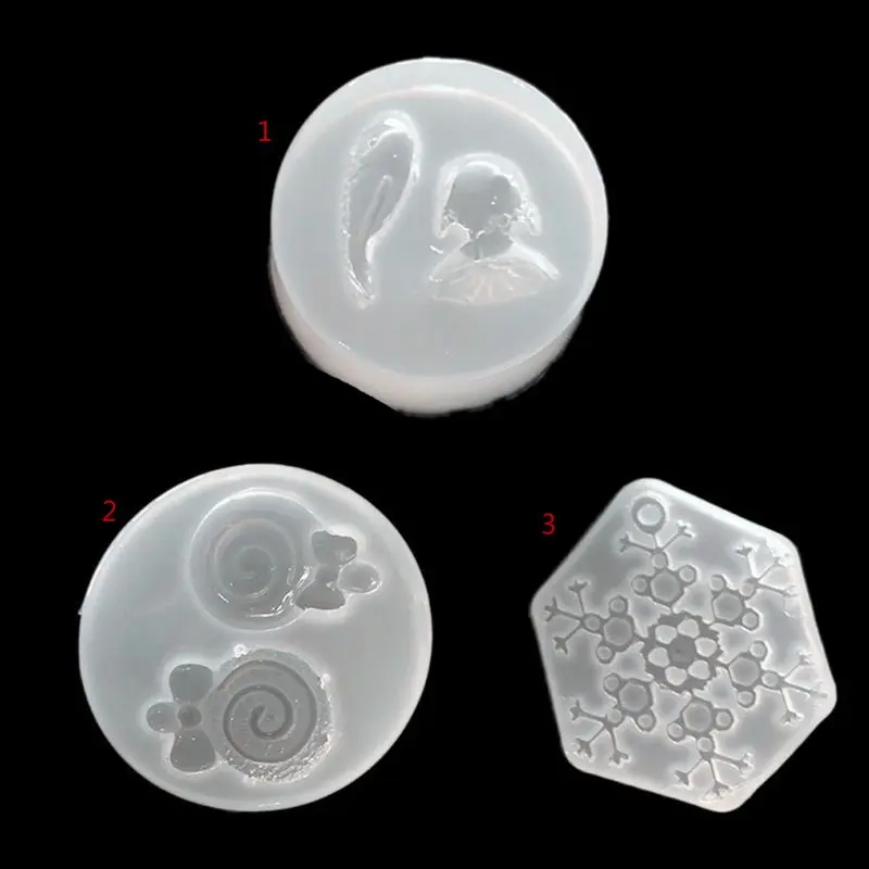 

Cute Fish Lollipop Snowflake Resin Silicone Mold DIY Pendant Jewlery Making Tool