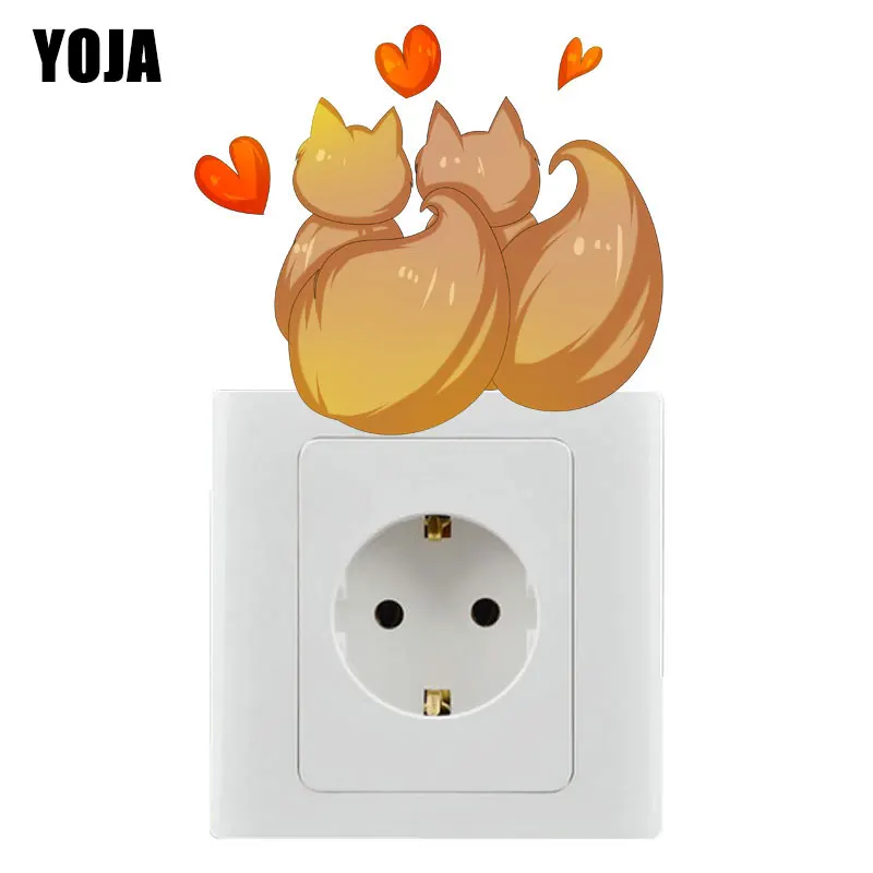 YOJA Squirrel Lovers Nice-quality Switch Decor Living Room Bedroom Wall Personalized Decals 8SS1126 | Дом и сад