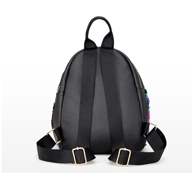 Best Selling Women Girl Backpack Travel Rucksack Shoulder Shiny Sequins