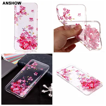 

Flower Soft TPU IMD Case For Iphone X XR XS MAX Fashion Clear Pineapple Lace Butterfly Dolphin Skull Bear Gel 200PCS
