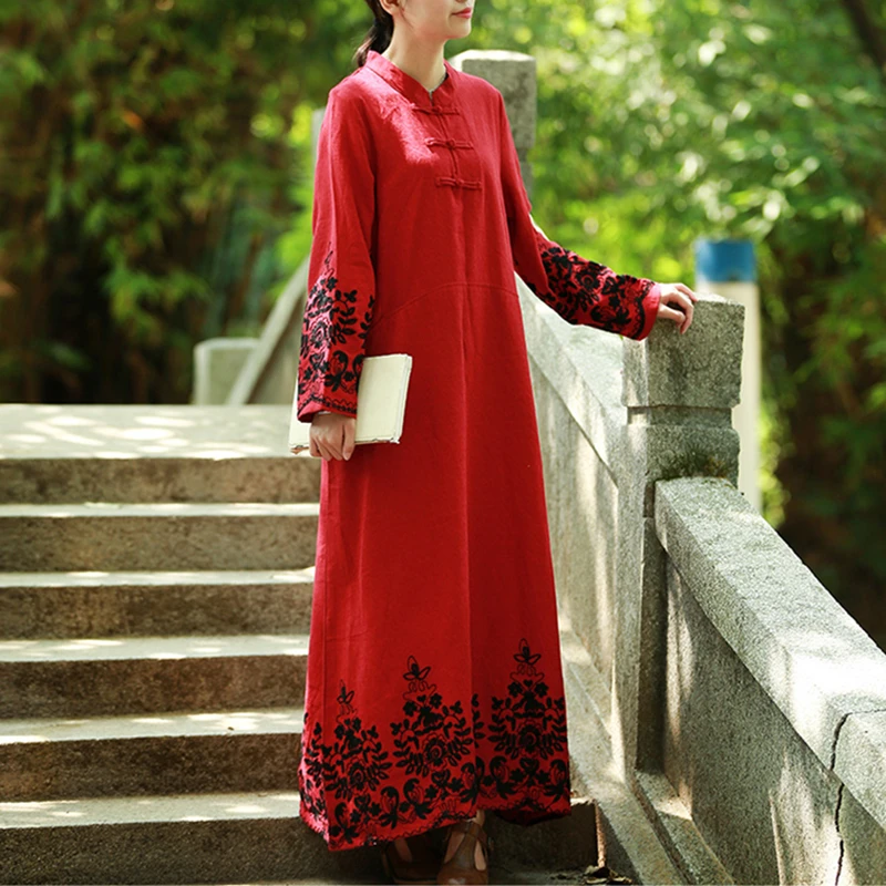 Хлопковое платье макси с цветочной вышивкой и длинным рукавом|floral maxi|maxi dressfloral maxi