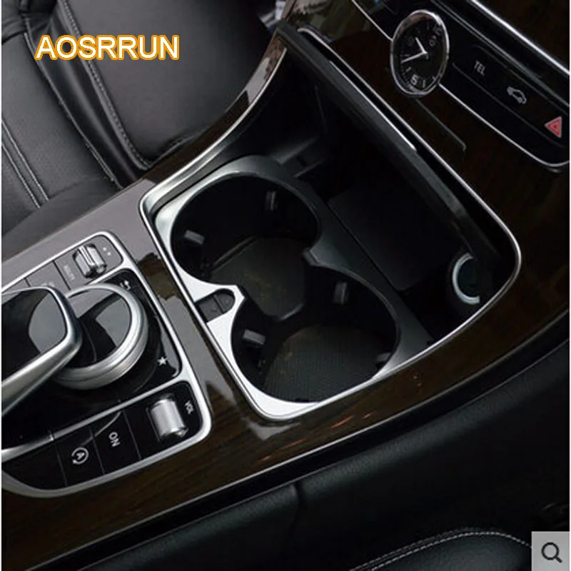 

AOSRRUN FOR Mercedes Benz C-Class W205 C180L C200L C260L GLC central glass decoration interior refitting cover car accessories