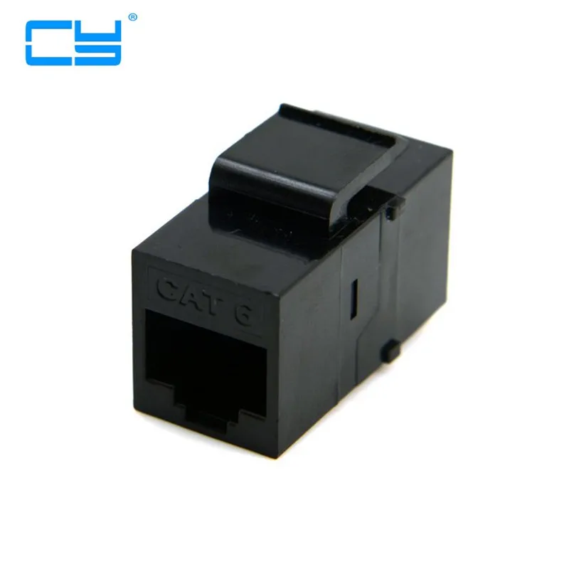 10 штук/лот UTP CAT6 Keystone Acoplador RJ45 Femea para em Line Preta|utp cat6|keystone rj45cat6 utp |
