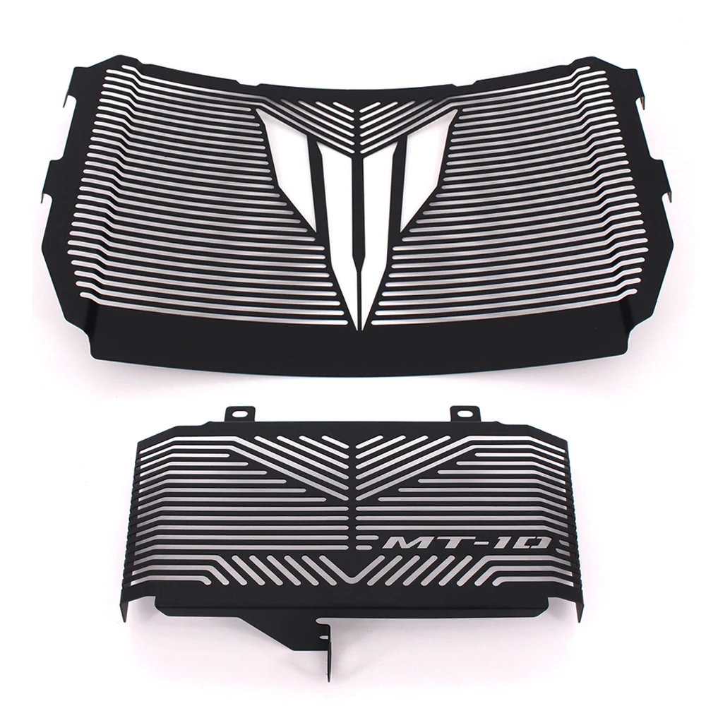 Black Motorcycle Accessories Radiator Guard Protector Grille Grill Cover For YAMAHA MT10 MT 10 MT 10