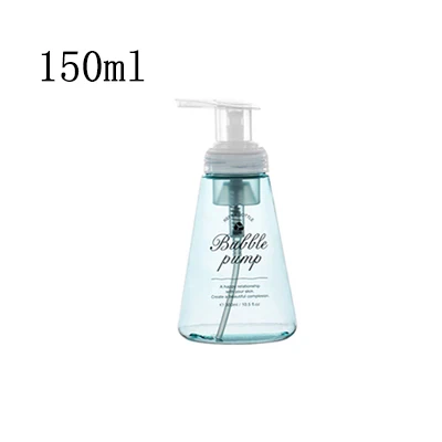 Soap Dispenser Foaming Bottle Mousses Facial Cleanser Bottle Shampoo Shower Gel Foam Pump Bottle 150/300ml - Цвет: 150ml blue