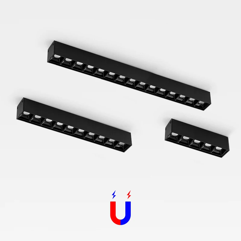 Online Scon 5W 10W 15W 30W 90 grados luminaria lineal interior magnético luz led