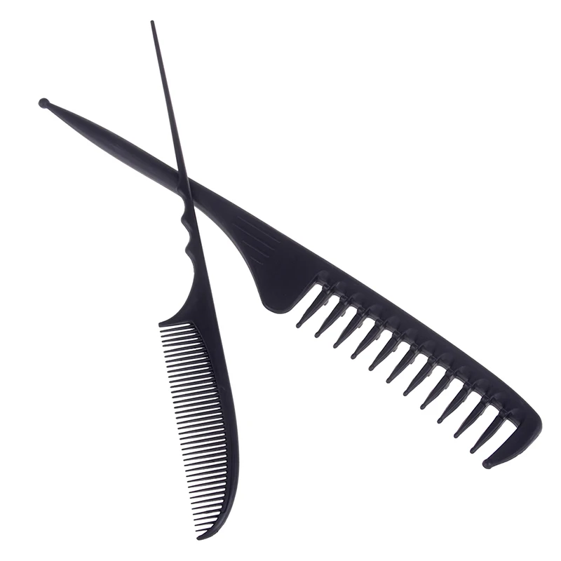 

1Pc Styling Tools Salon Hair Pointed Tail Comb Nice Type Clip Design Brush Tools For Hairbrush Carbon Fiber Hairdressing