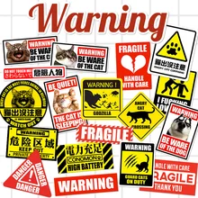 17pcs cute animal stickers warning signs warning line suitcase car sticker tide brand waterproof luggage 17pcs cute animal stickers warning signs warning line suitcase car sticker tide brand waterproof luggage