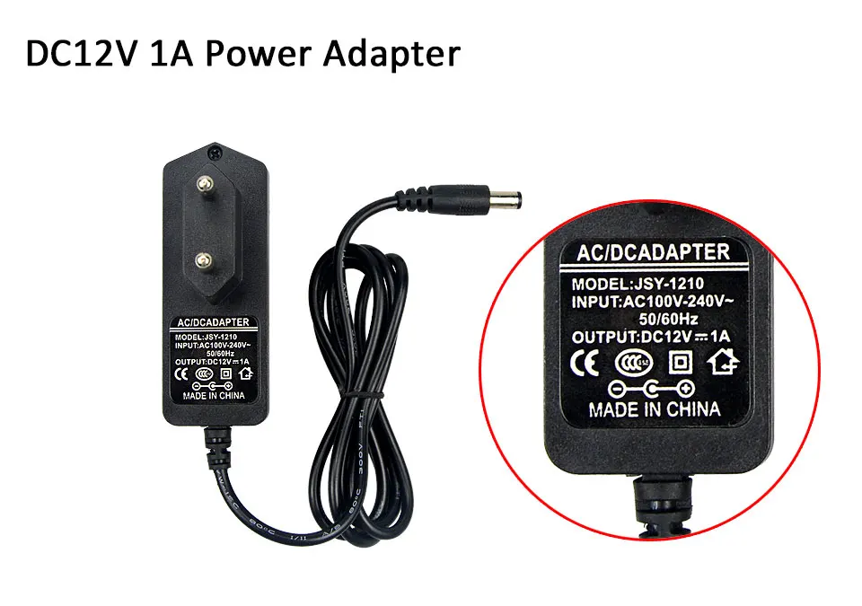 1 шт. AC100-240V в DC12V 1A 2A 3A 5A 6A 8A светодиодный драйвер адаптер трансформатор переключатель адаптер питания 5,5 мм x 2,1-2,5 мм штепсельная вилка европейского стандарта