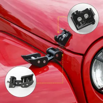 

Hot Black Stainless Steel Latch Locking Hood Catch Kit 2007-2017 for Jeep Wrangler JK JKU qyh