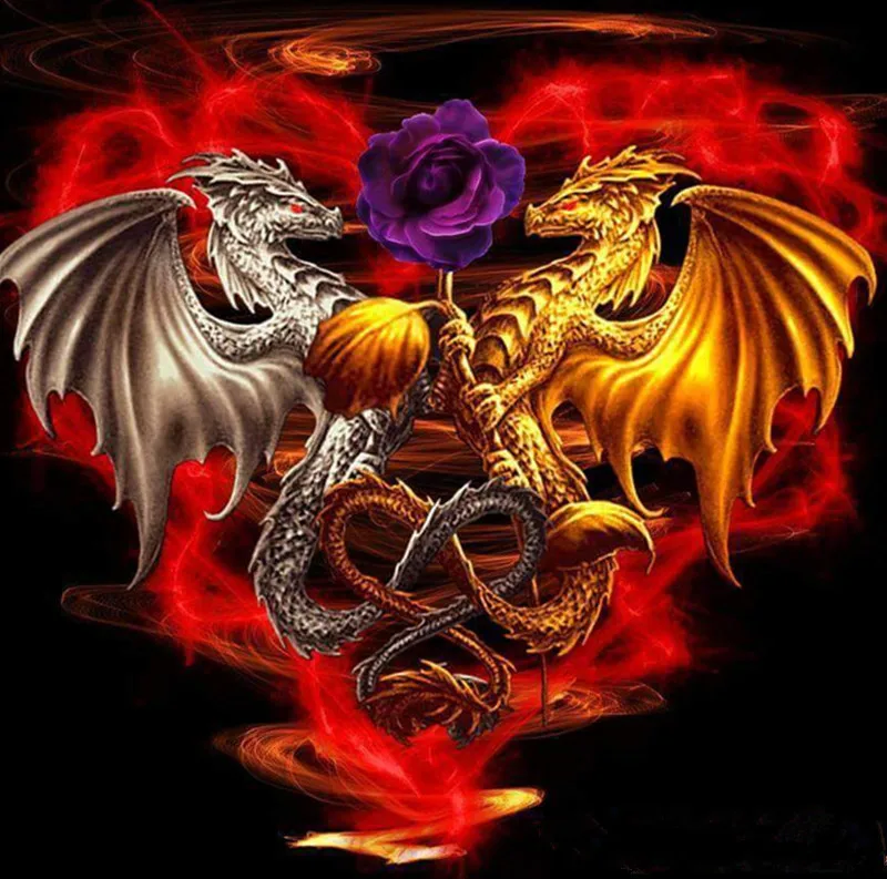 Buy 5D Animal dragon Diamond Embroidery DIY Needlework