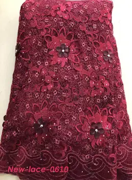 

2019 Latest French Laces Fabrics High Quality Tulle African Laces Fabric For Wedding Nigerian Net Lace Material P001