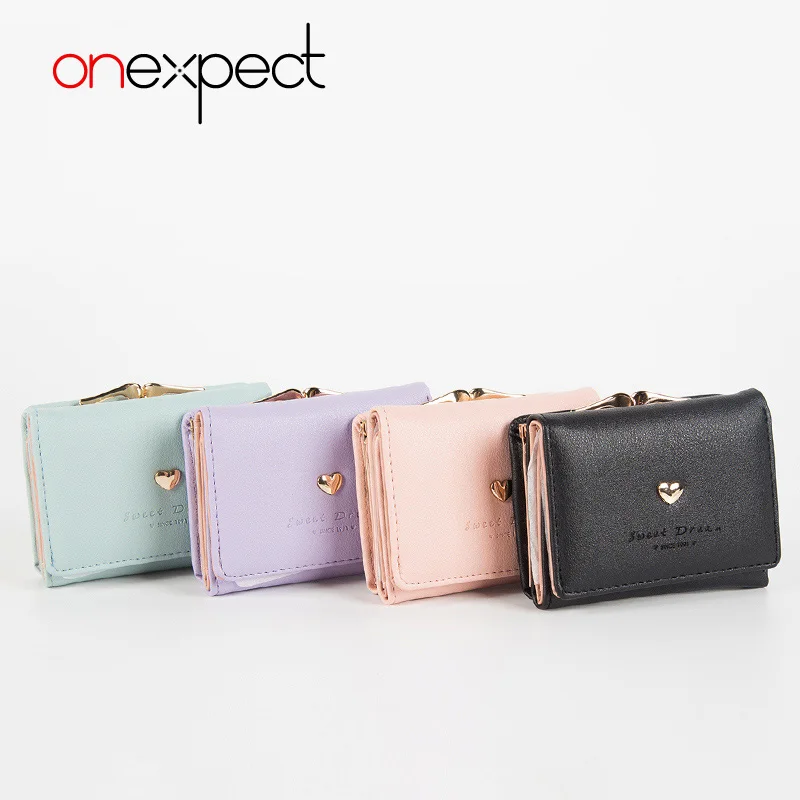 

onexpect Mini Wallet Women Small Clutch Female Purse Coin Card Holder Bag Female Fashion Cardbag Short Money Wallets PU Leather