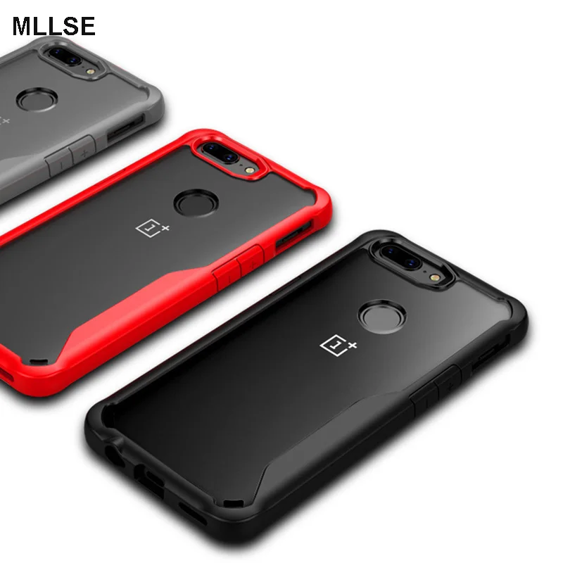 Для OnePlus 6T чехол 2 в 1 Мягкий ТПУ + HD прозрачный ПК противоударный для телефона One Plus