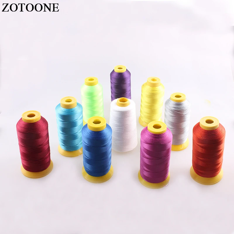 ZOTOONE 10 шт. принадлежности для квилтинга красного и серебристого цвета из полиэстера набор ниток для вышивки швейной машины аксессуары для ручной вышивки D