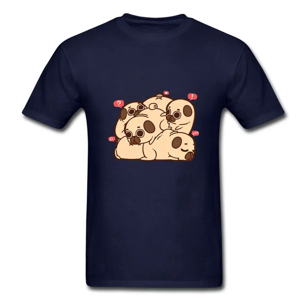 

Funny New Summer Men's Hot Sale Fashion pop short Sleeve Grumble of Puglies Print T-shirt