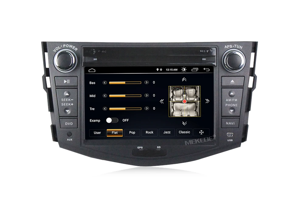 Cheap 1024x600  Android 8.1 2Din Car DVD for TOYOTA RAV4 2006-2011 with Car Radio GPS Navigation SWC bluetooth WIFI DVR OBD Torque 8