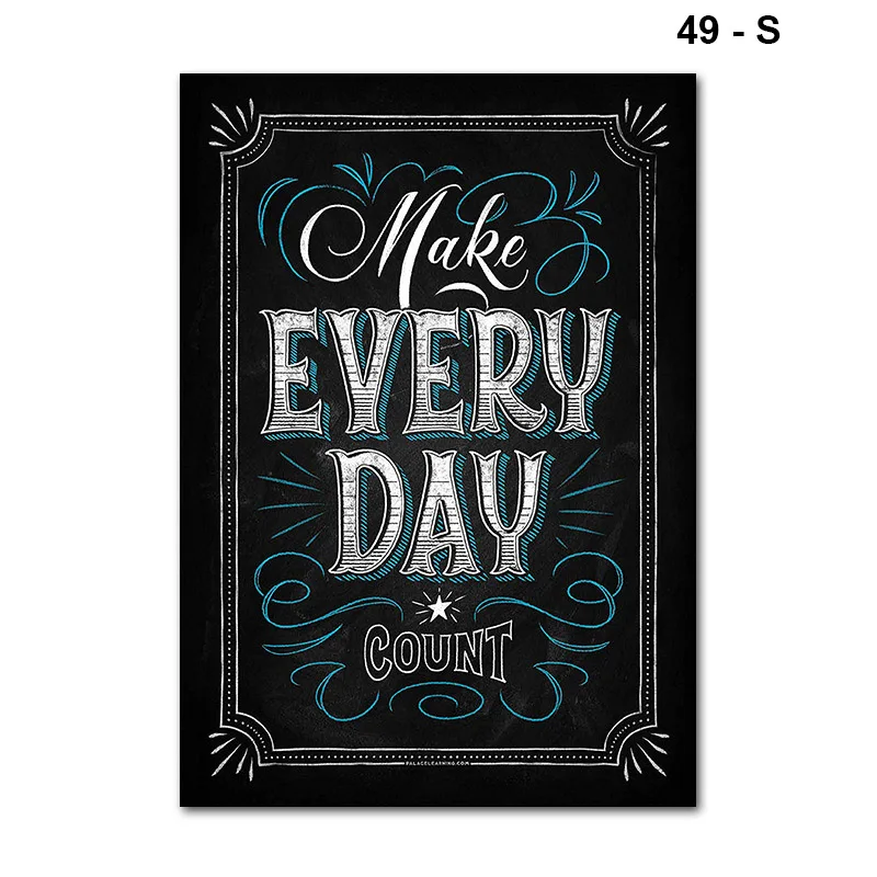 Newly Motivational Classroom Wall Posters Inspirational Quotes for Students Teacher Classroom Decorations TE889 - Цвет: 49