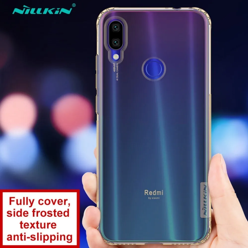 Nillkin TPU Ультратонкий чехол для телефона s для Xiaomi Redmi Note 7 7S силиконовый прозрачный чехол для Xiaomi Redmi Note 7 Pro Чехол - Цвет: Brown