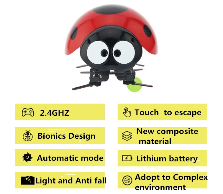 Parkten, новинка, божья коровка, пчела, Интеллектуальный робот, игрушки, обучающие электронные насекомые, радиоуправляемые насекомые, дети, день рождения, рождественский подарок