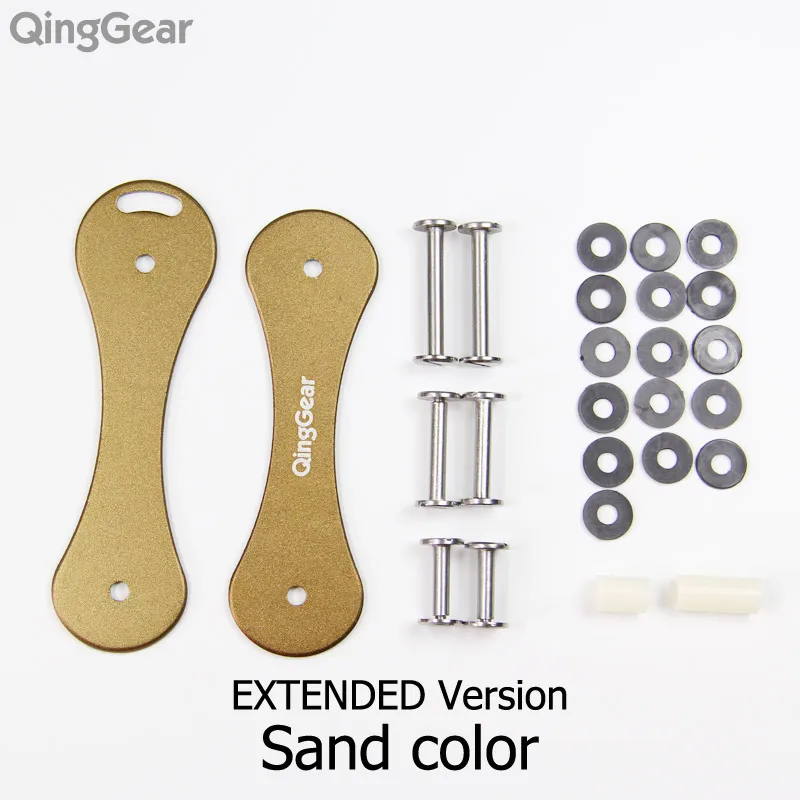 QingGear на Keybone Стекло волокна Алюминий двери Органайзер для ключей, ключница для автомобильных ключей, бар мульти-и видеозаписывающее устройство на открытом воздухе ключ инструмент - Цвет: Aluminum Sand