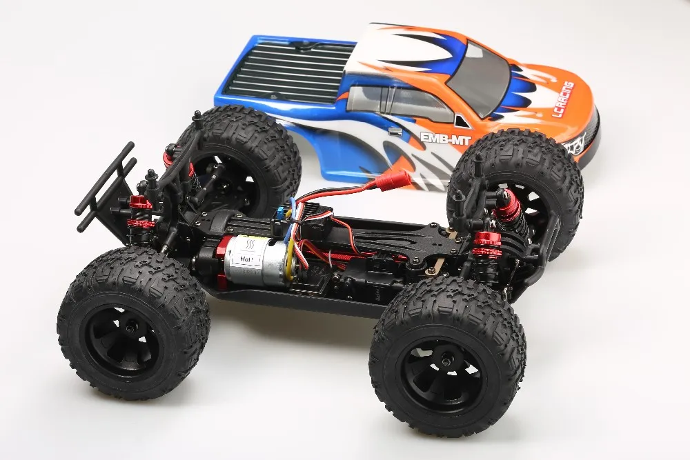 LC Racing EMB-MTL 1/14 масштаб 4WD электродвигатель RC Monster truck RTR версия 2,4G радио