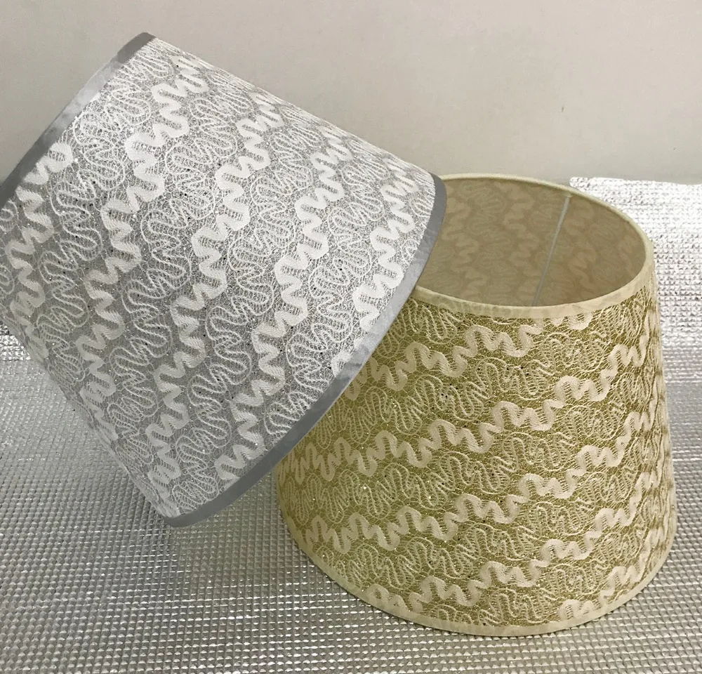 Lamp shade for table lamp Lace Abstract simple Pattern Textile Fabrics